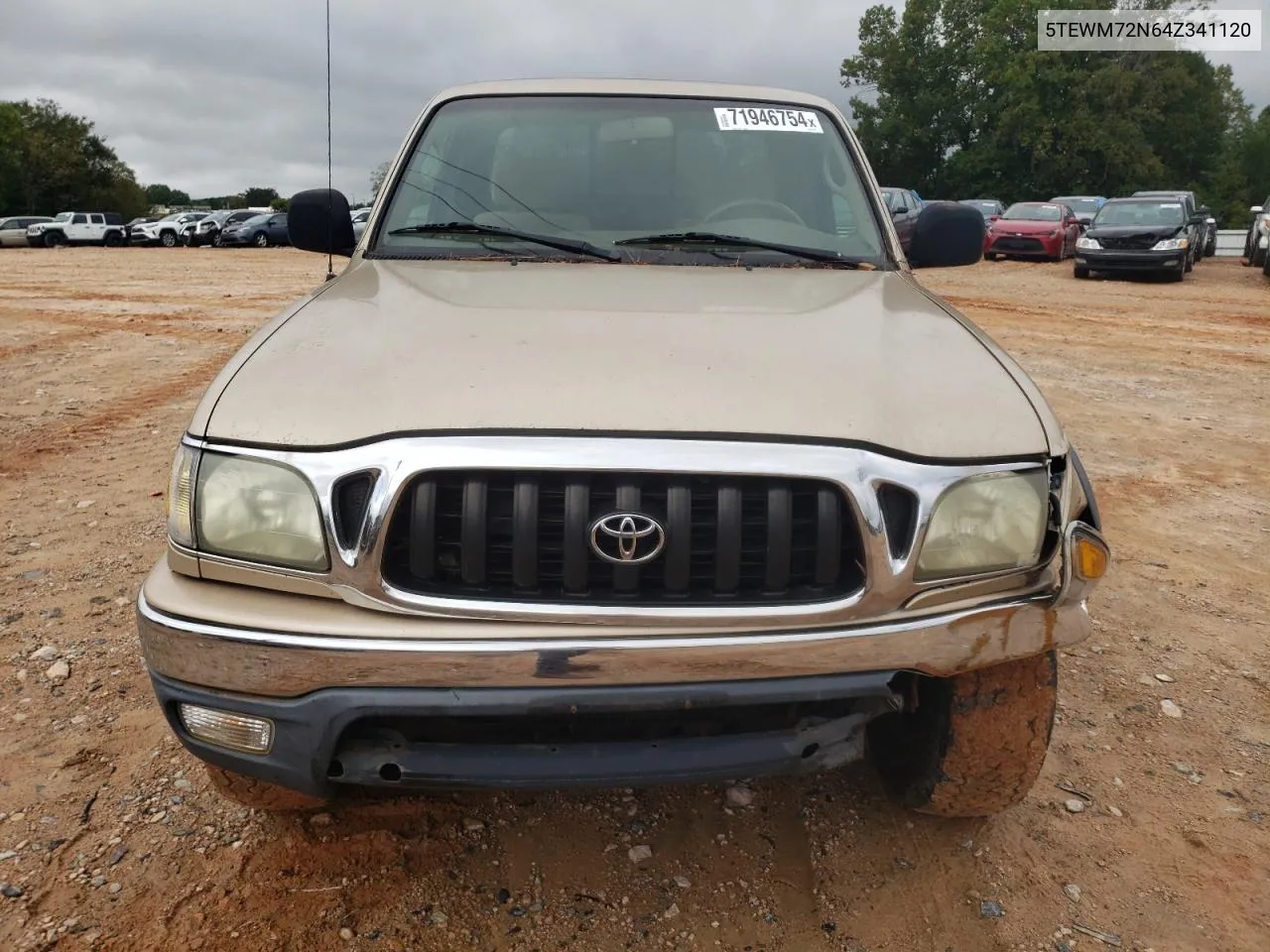 2004 Toyota Tacoma Xtracab VIN: 5TEWM72N64Z341120 Lot: 71946754