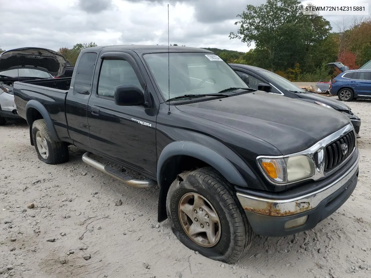 2004 Toyota Tacoma Xtracab VIN: 5TEWM72N14Z315881 Lot: 72903234