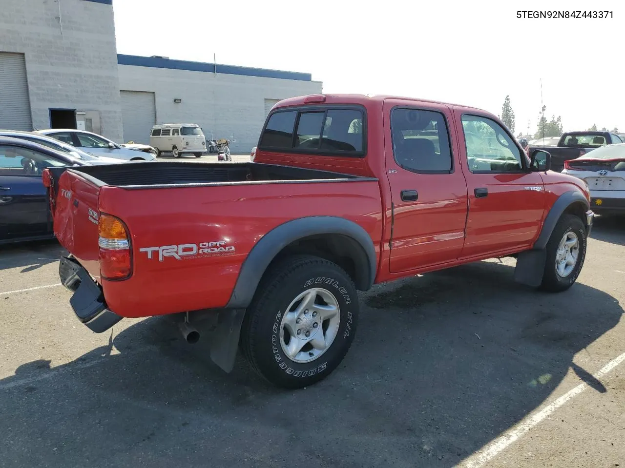 2004 Toyota Tacoma Double Cab Prerunner VIN: 5TEGN92N84Z443371 Lot: 72986624