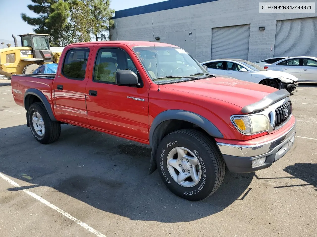 2004 Toyota Tacoma Double Cab Prerunner VIN: 5TEGN92N84Z443371 Lot: 72986624