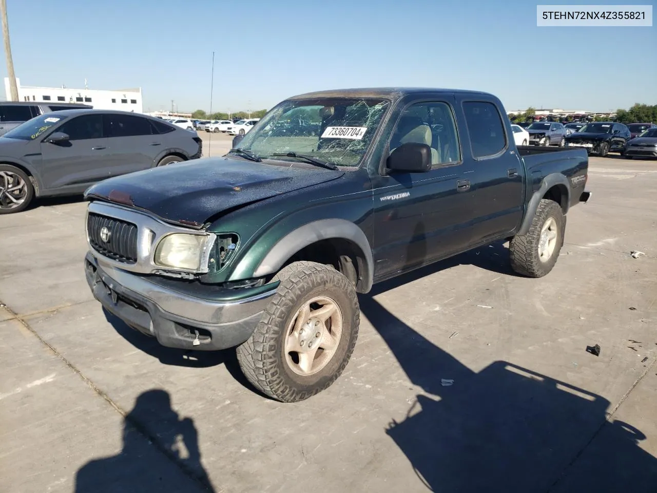 2004 Toyota Tacoma Double Cab VIN: 5TEHN72NX4Z355821 Lot: 73360704