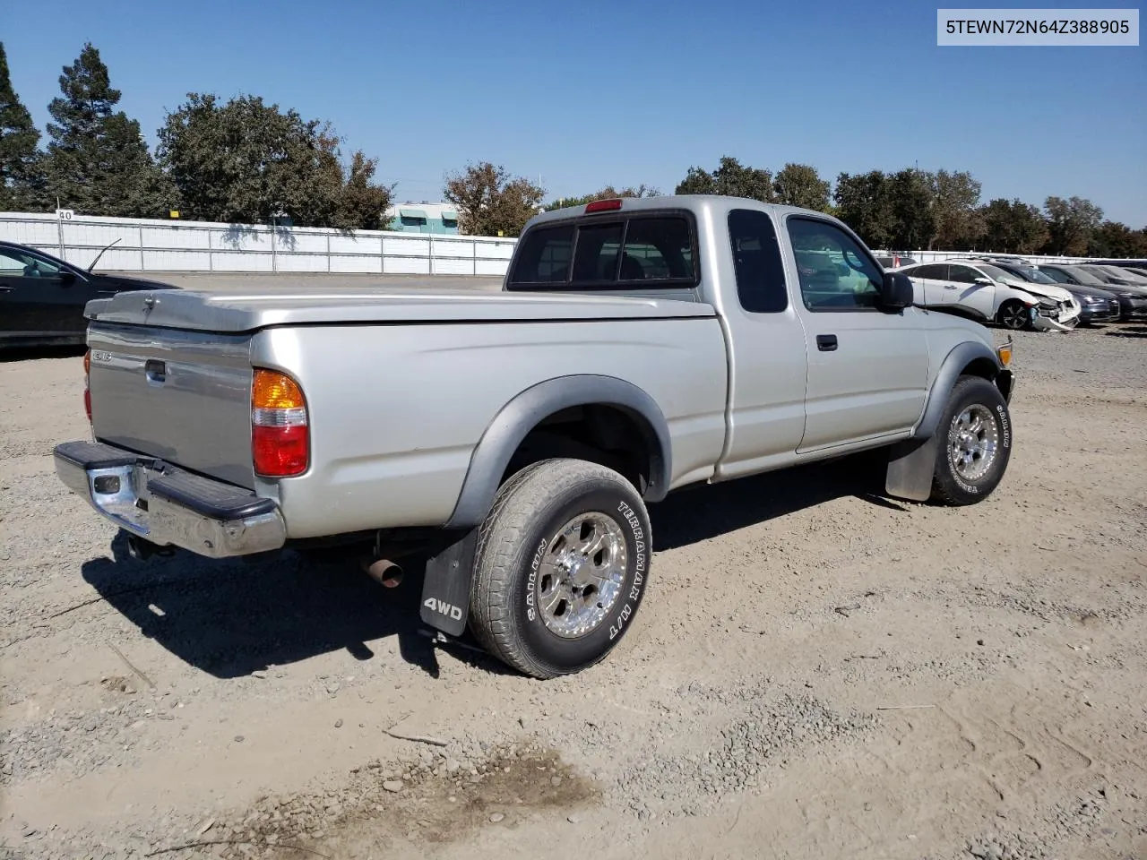 2004 Toyota Tacoma Xtracab VIN: 5TEWN72N64Z388905 Lot: 74248944