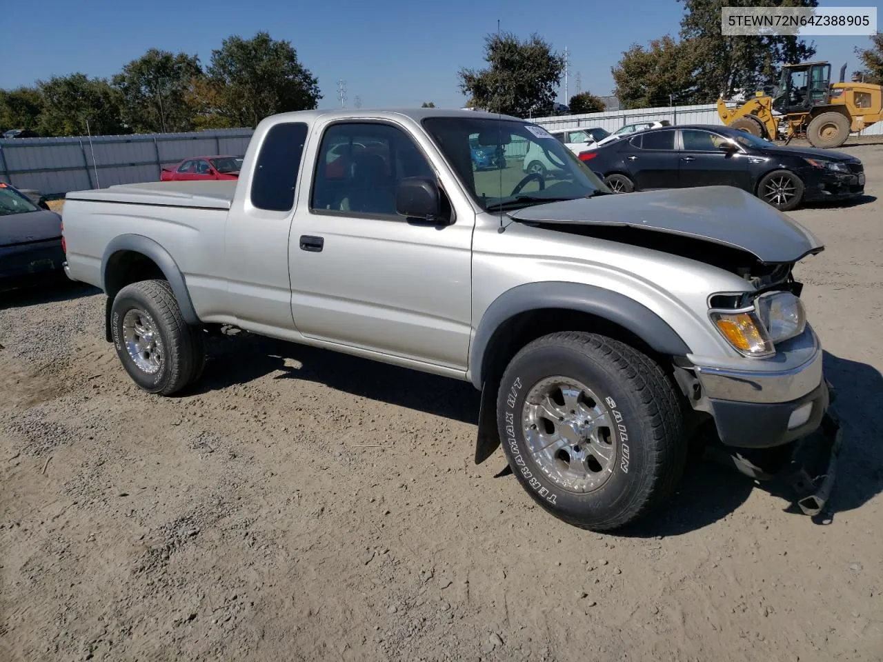 2004 Toyota Tacoma Xtracab VIN: 5TEWN72N64Z388905 Lot: 74248944