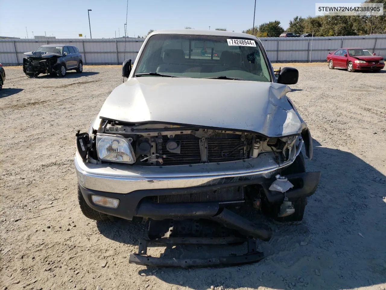 2004 Toyota Tacoma Xtracab VIN: 5TEWN72N64Z388905 Lot: 74248944