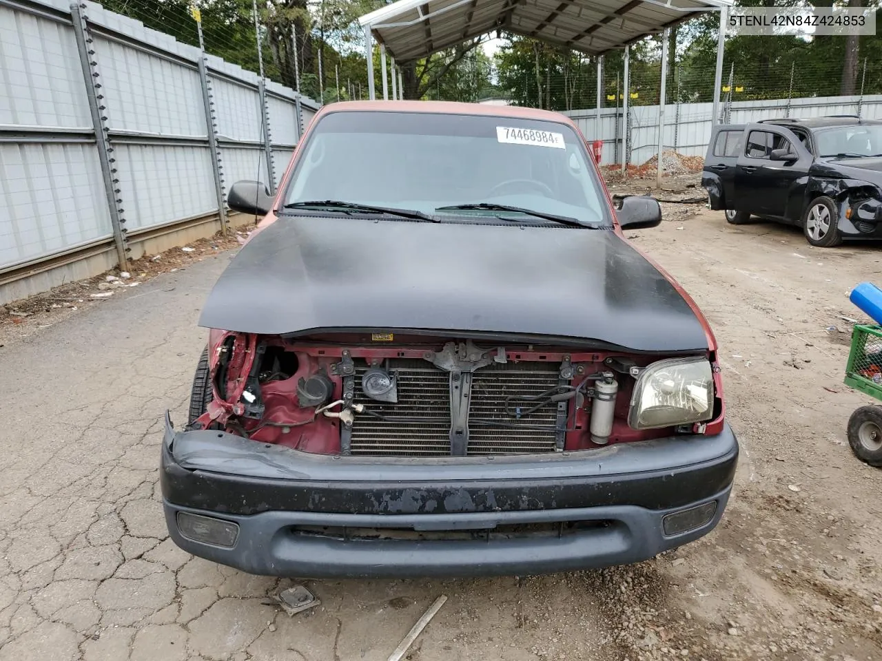 2004 Toyota Tacoma VIN: 5TENL42N84Z424853 Lot: 74468984