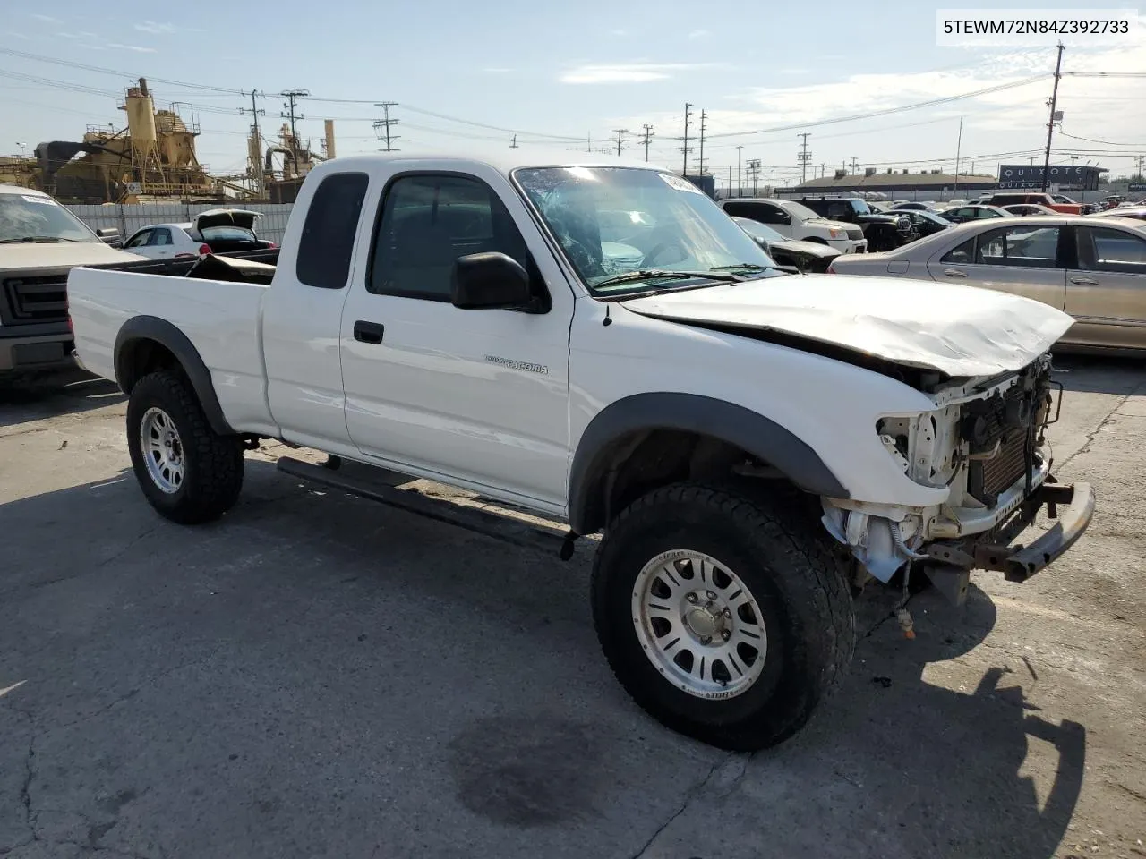 2004 Toyota Tacoma Xtracab VIN: 5TEWM72N84Z392733 Lot: 74846334