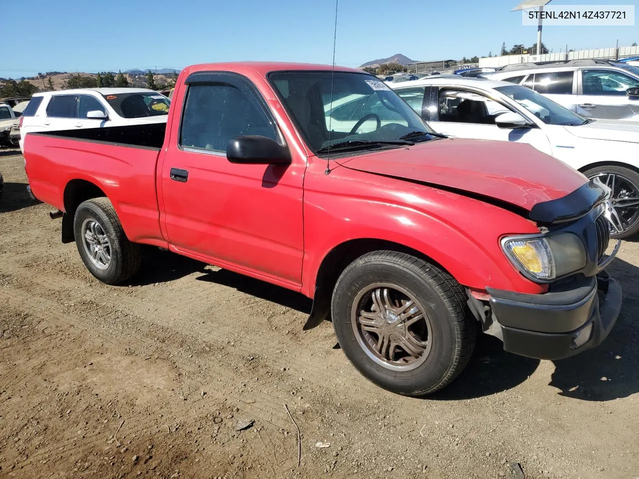 2004 Toyota Tacoma VIN: 5TENL42N14Z437721 Lot: 75959874