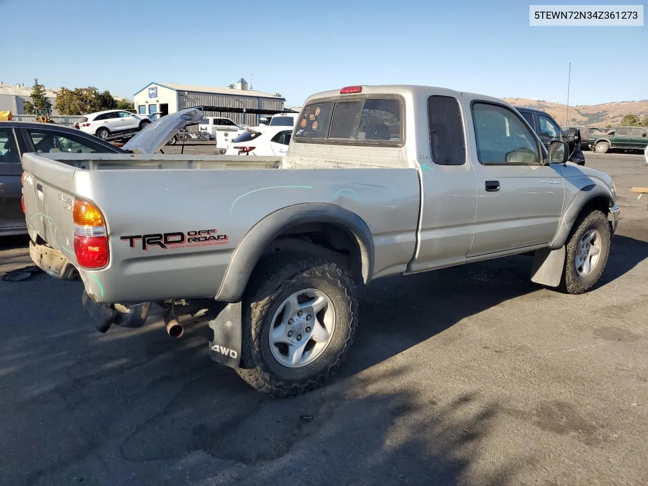 2004 Toyota Tacoma Xtracab VIN: 5TEWN72N34Z361273 Lot: 76913874