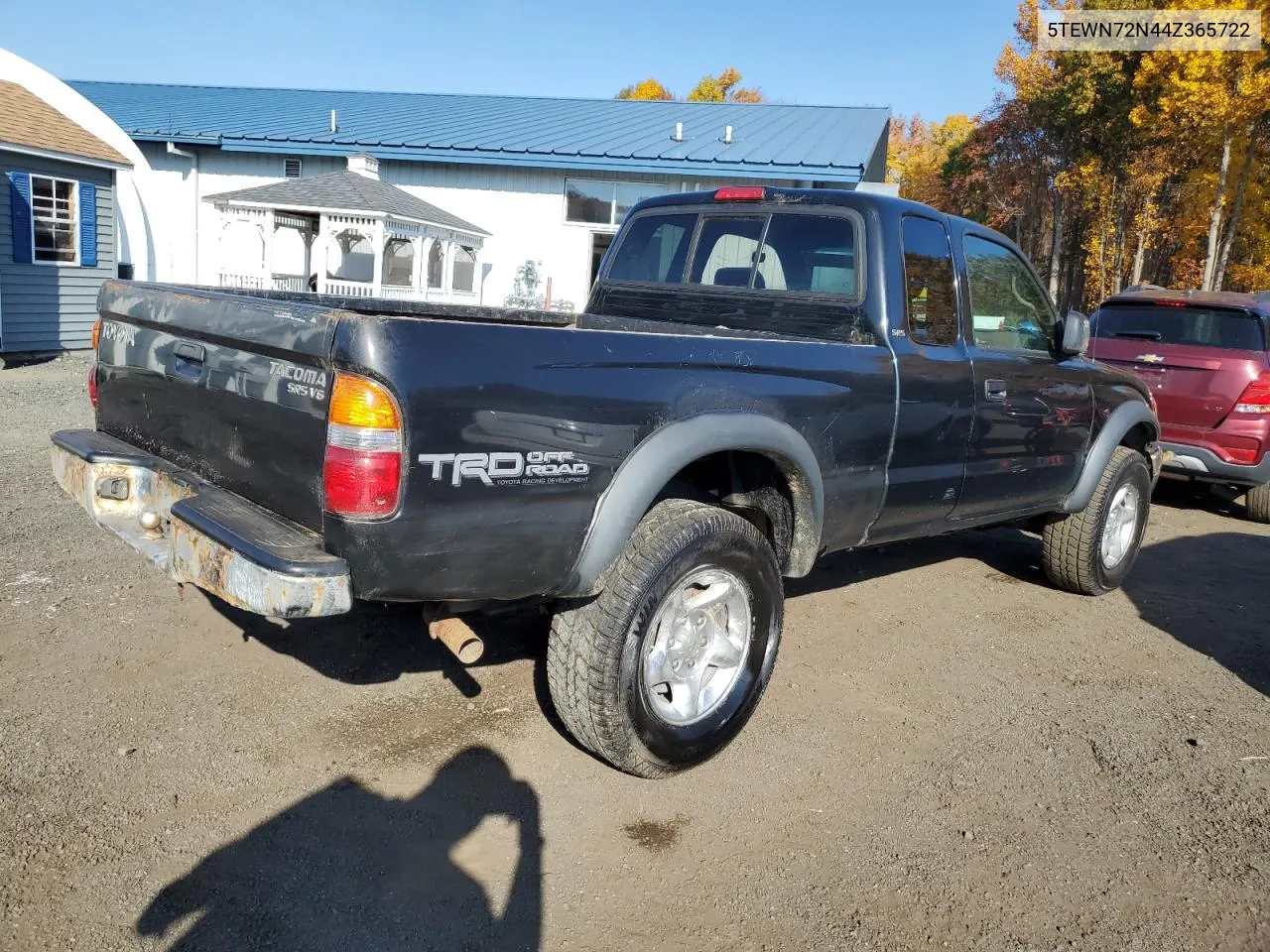 2004 Toyota Tacoma Xtracab VIN: 5TEWN72N44Z365722 Lot: 77380044