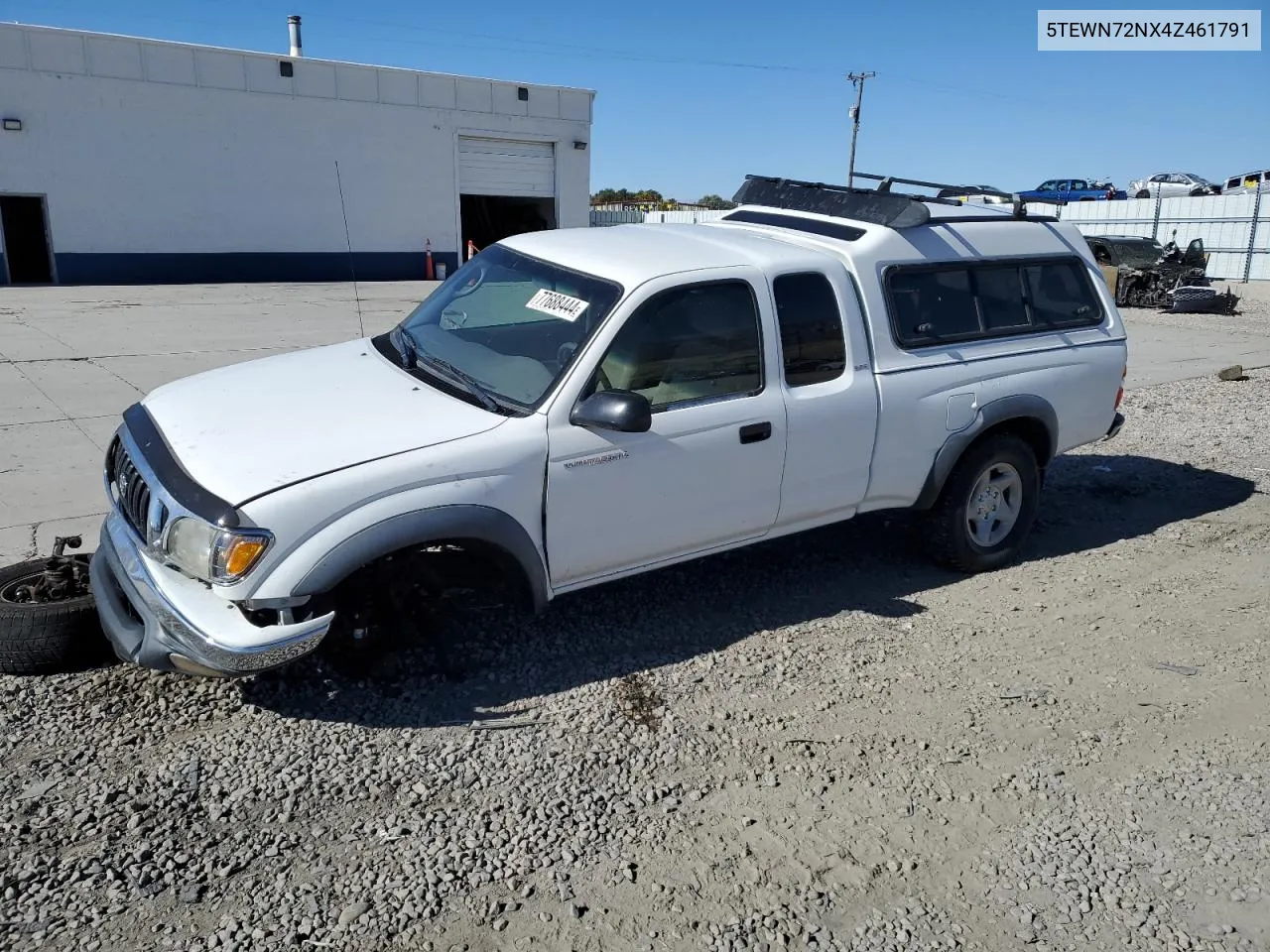 2004 Toyota Tacoma Xtracab VIN: 5TEWN72NX4Z461791 Lot: 77688444