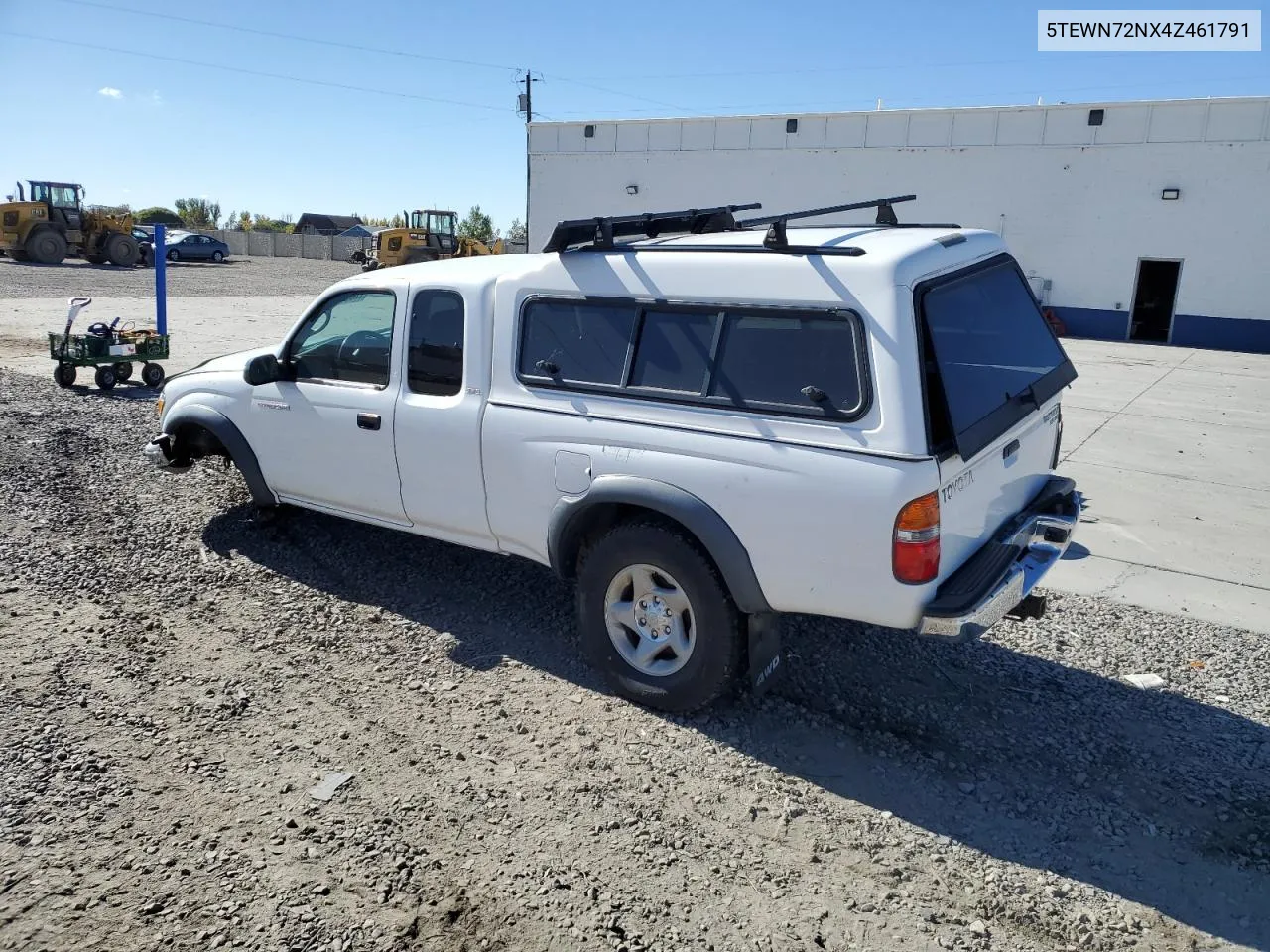 2004 Toyota Tacoma Xtracab VIN: 5TEWN72NX4Z461791 Lot: 77688444