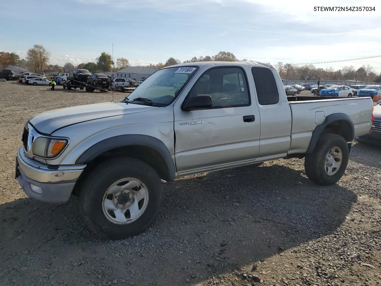 2004 Toyota Tacoma Xtracab VIN: 5TEWM72N54Z357034 Lot: 78191904