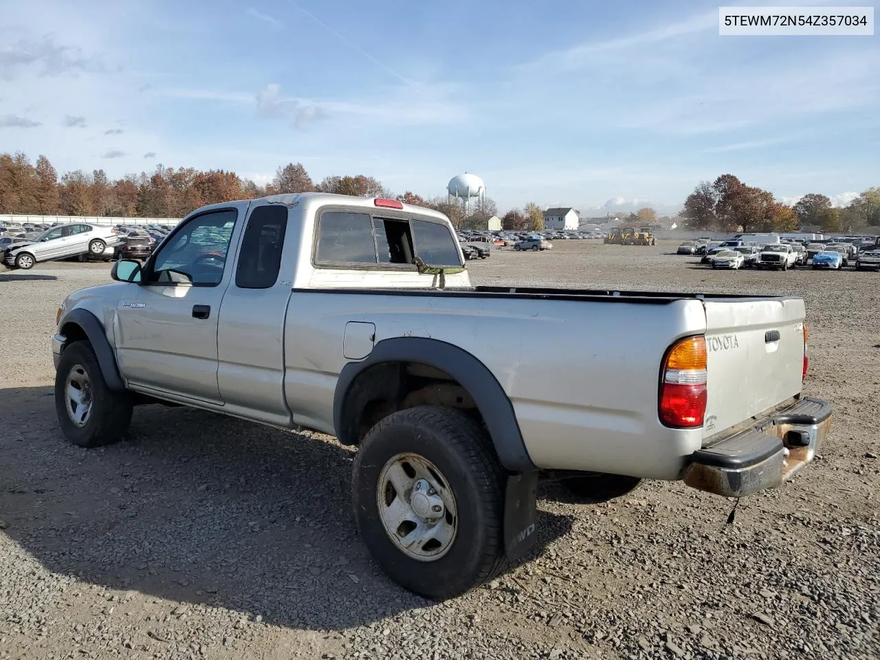 2004 Toyota Tacoma Xtracab VIN: 5TEWM72N54Z357034 Lot: 78191904