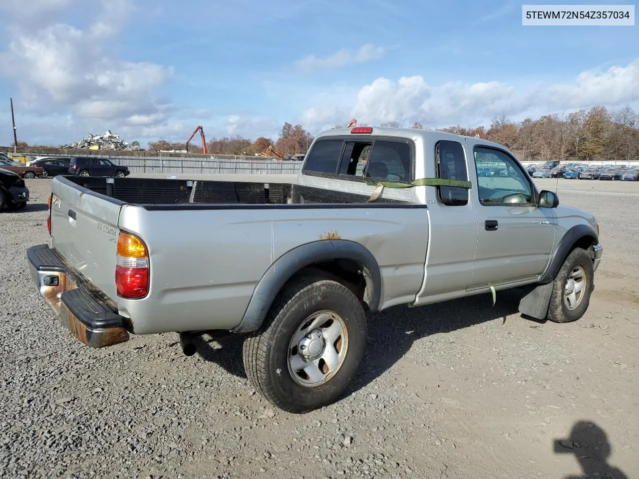 2004 Toyota Tacoma Xtracab VIN: 5TEWM72N54Z357034 Lot: 78191904