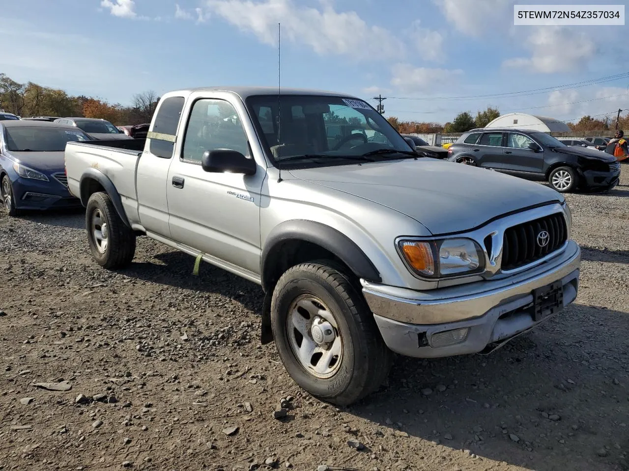 2004 Toyota Tacoma Xtracab VIN: 5TEWM72N54Z357034 Lot: 78191904