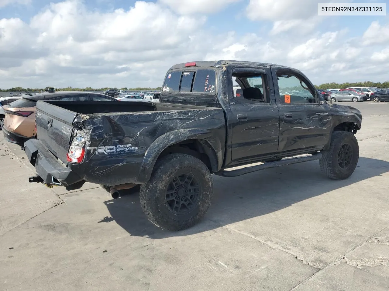 2004 Toyota Tacoma Double Cab Prerunner VIN: 5TEGN92N34Z331125 Lot: 78332534