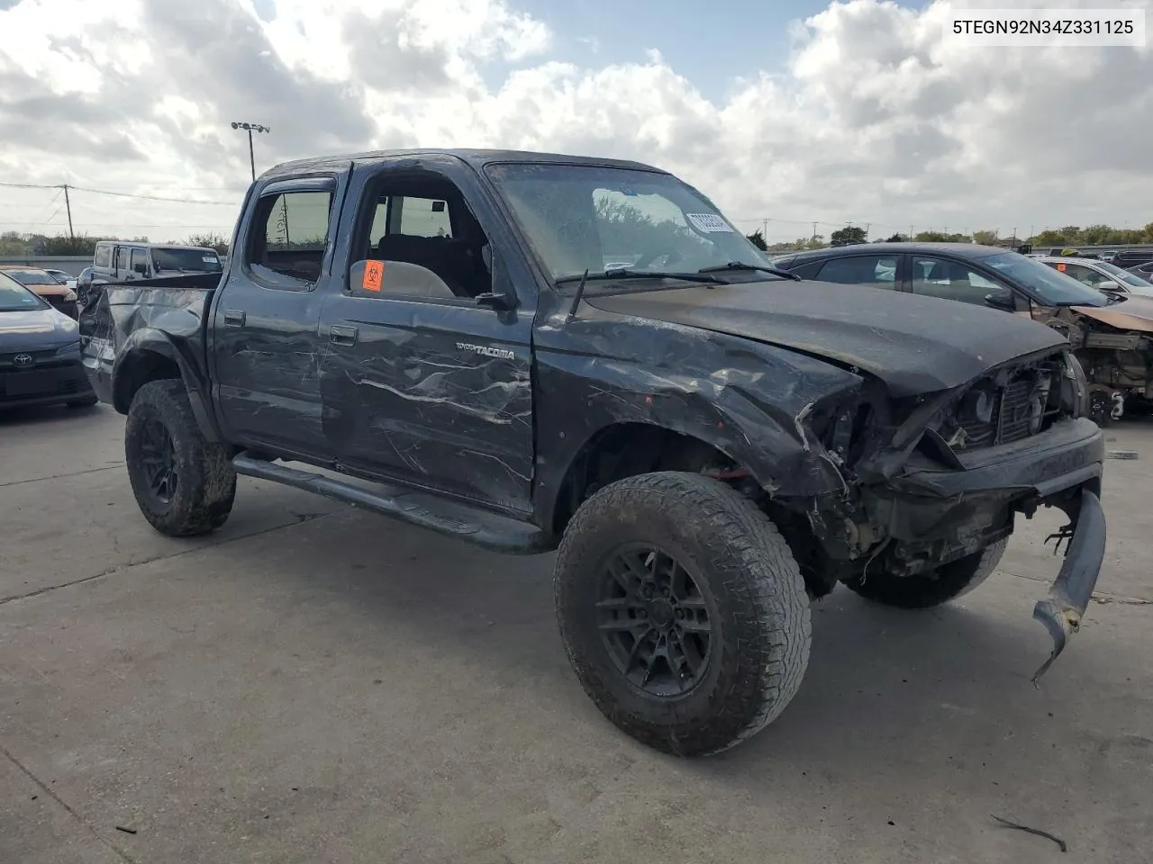 2004 Toyota Tacoma Double Cab Prerunner VIN: 5TEGN92N34Z331125 Lot: 78332534