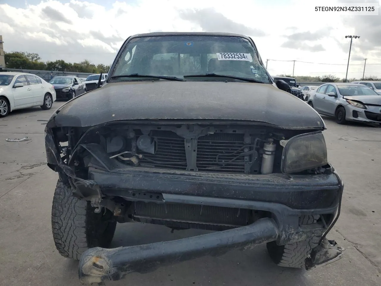 2004 Toyota Tacoma Double Cab Prerunner VIN: 5TEGN92N34Z331125 Lot: 78332534