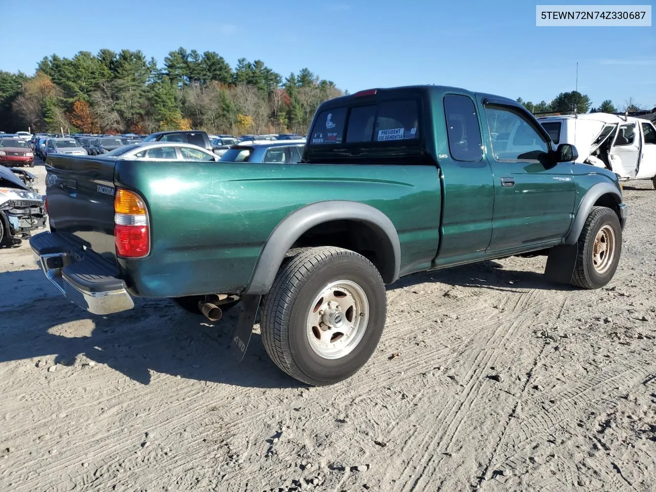 2004 Toyota Tacoma Xtracab VIN: 5TEWN72N74Z330687 Lot: 78477924