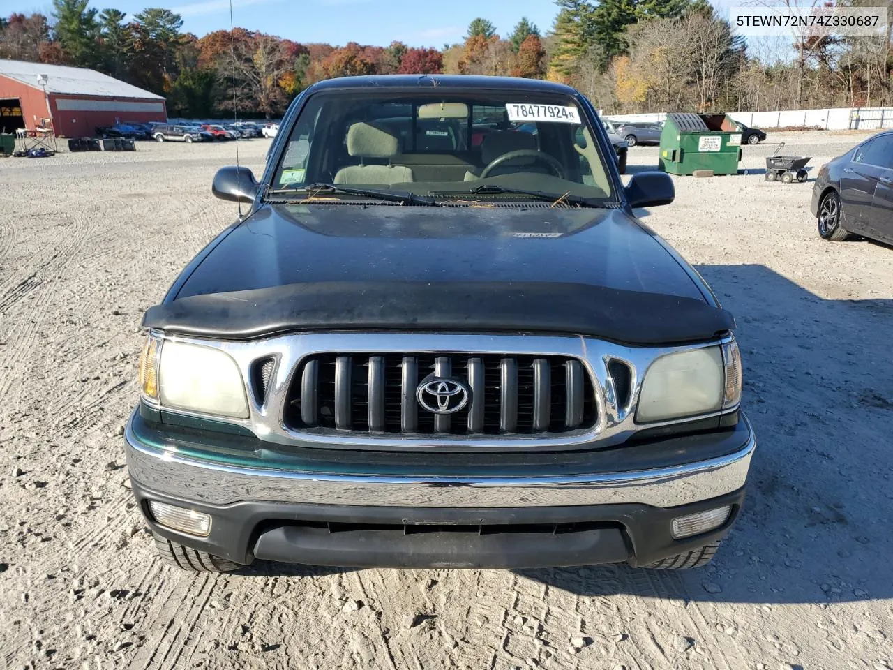 2004 Toyota Tacoma Xtracab VIN: 5TEWN72N74Z330687 Lot: 78477924