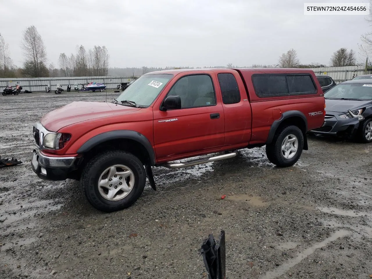 2004 Toyota Tacoma Xtracab VIN: 5TEWN72N24Z454656 Lot: 78747374