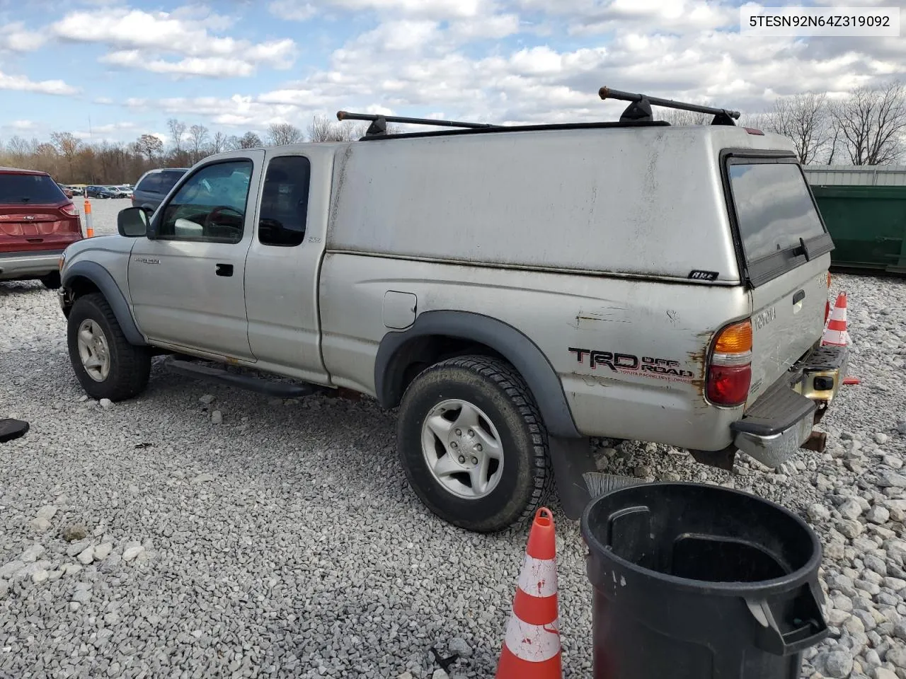 2004 Toyota Tacoma Xtracab Prerunner VIN: 5TESN92N64Z319092 Lot: 78755644