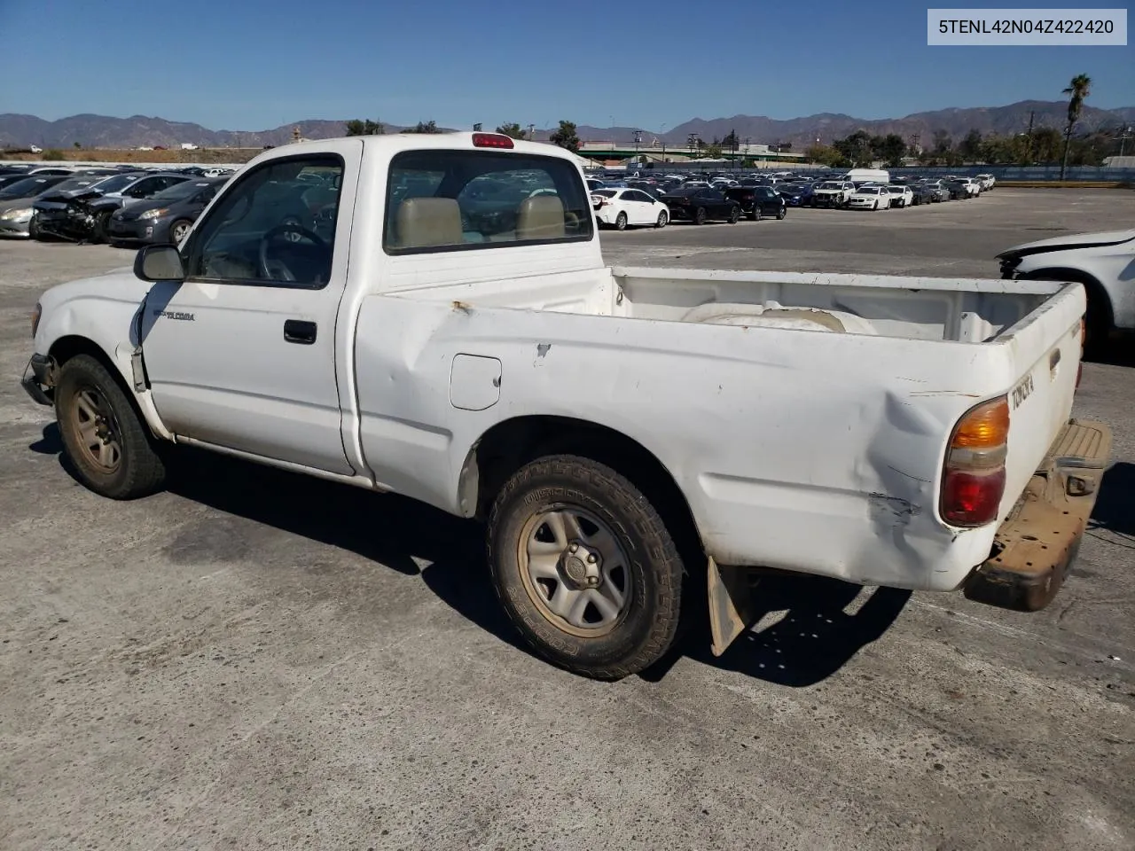 2004 Toyota Tacoma VIN: 5TENL42N04Z422420 Lot: 78934344