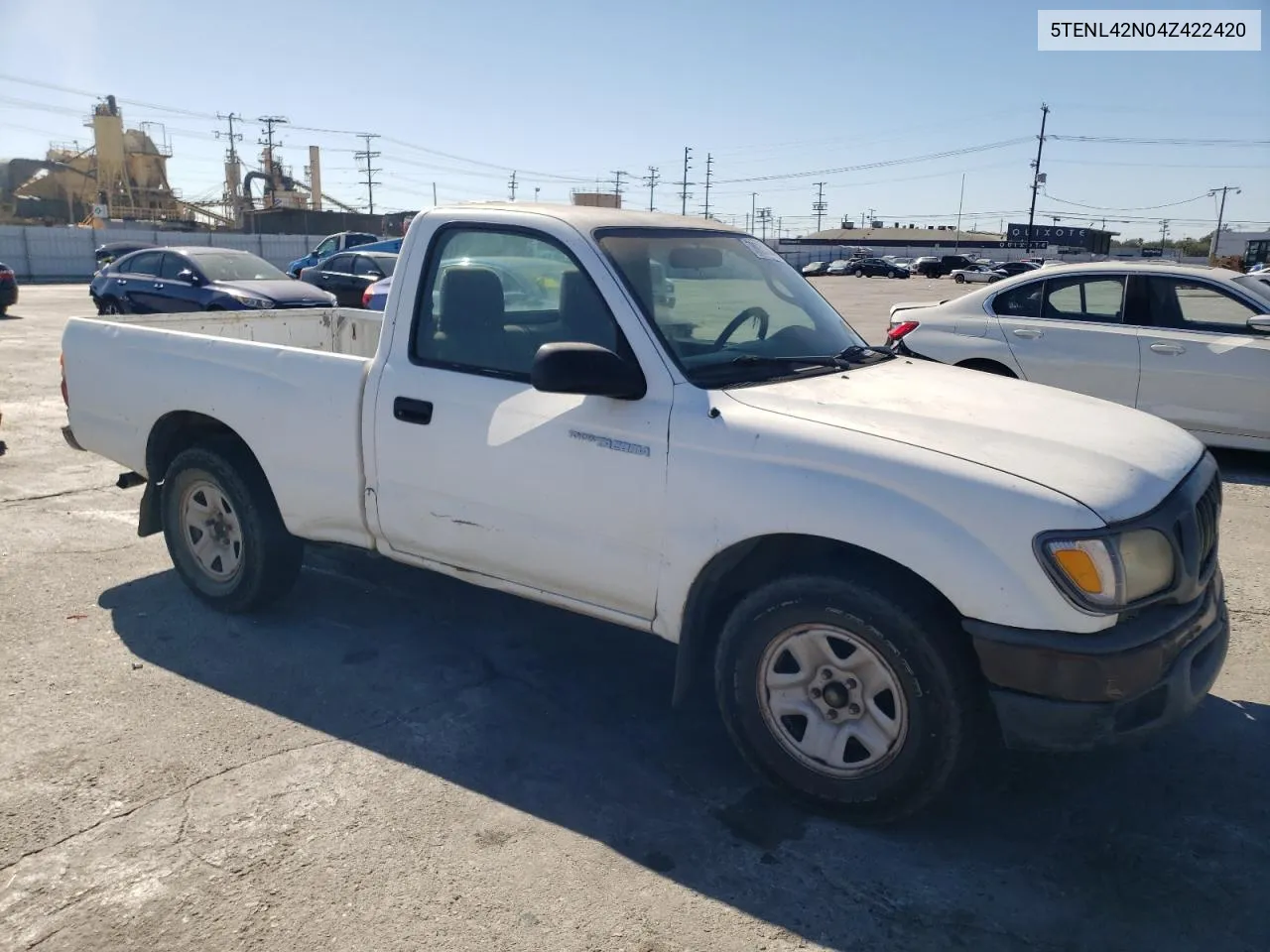 2004 Toyota Tacoma VIN: 5TENL42N04Z422420 Lot: 78934344