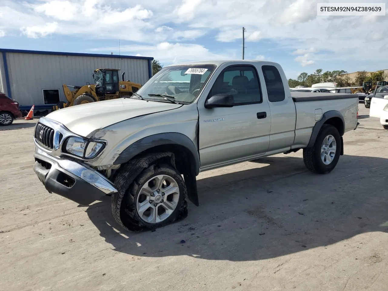 2004 Toyota Tacoma Xtracab Prerunner VIN: 5TESM92N94Z389639 Lot: 79655784