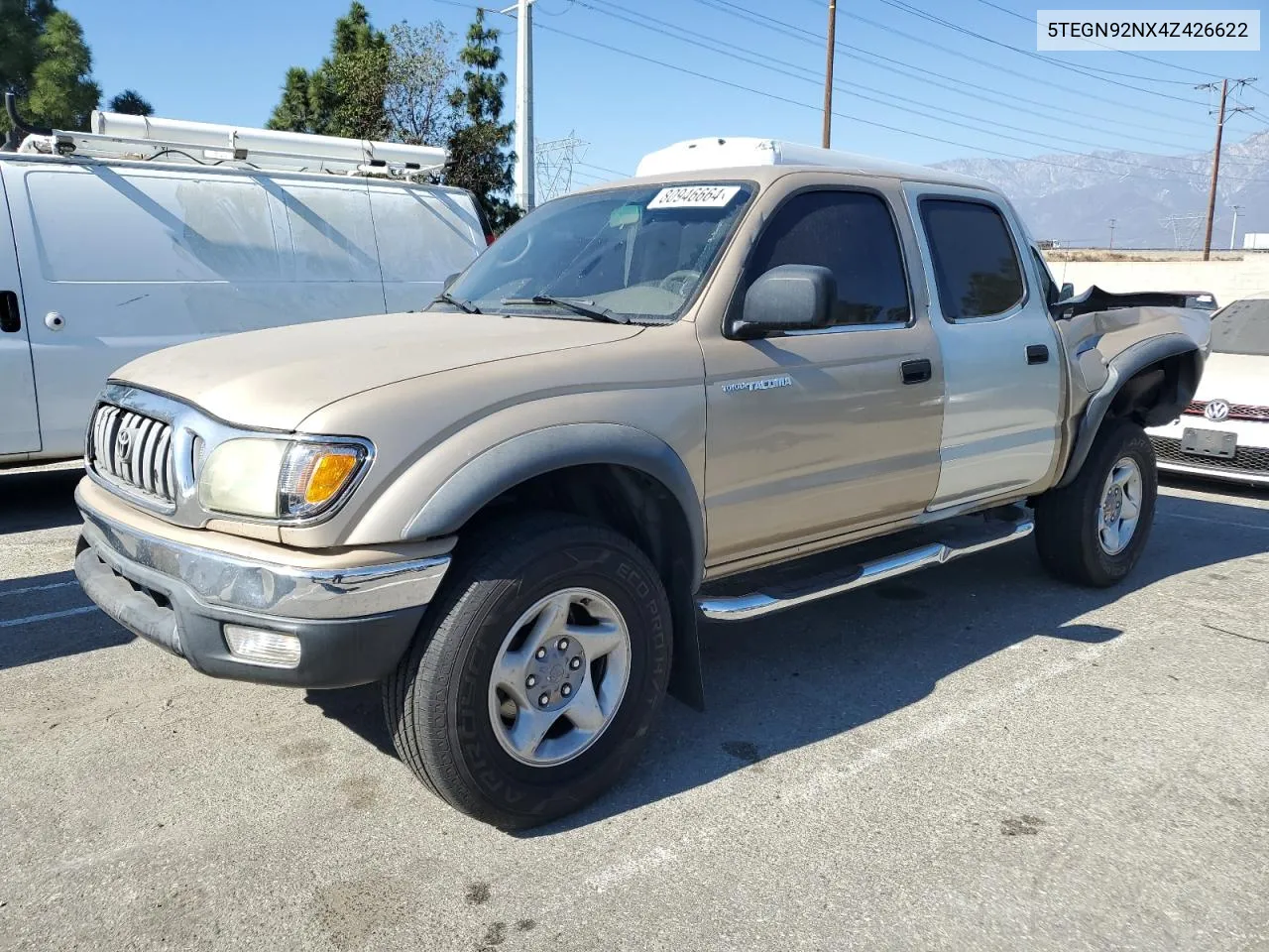 2004 Toyota Tacoma Double Cab Prerunner VIN: 5TEGN92NX4Z426622 Lot: 80946664