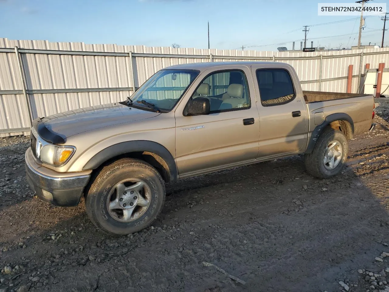 2004 Toyota Tacoma Double Cab VIN: 5TEHN72N34Z449412 Lot: 80981304