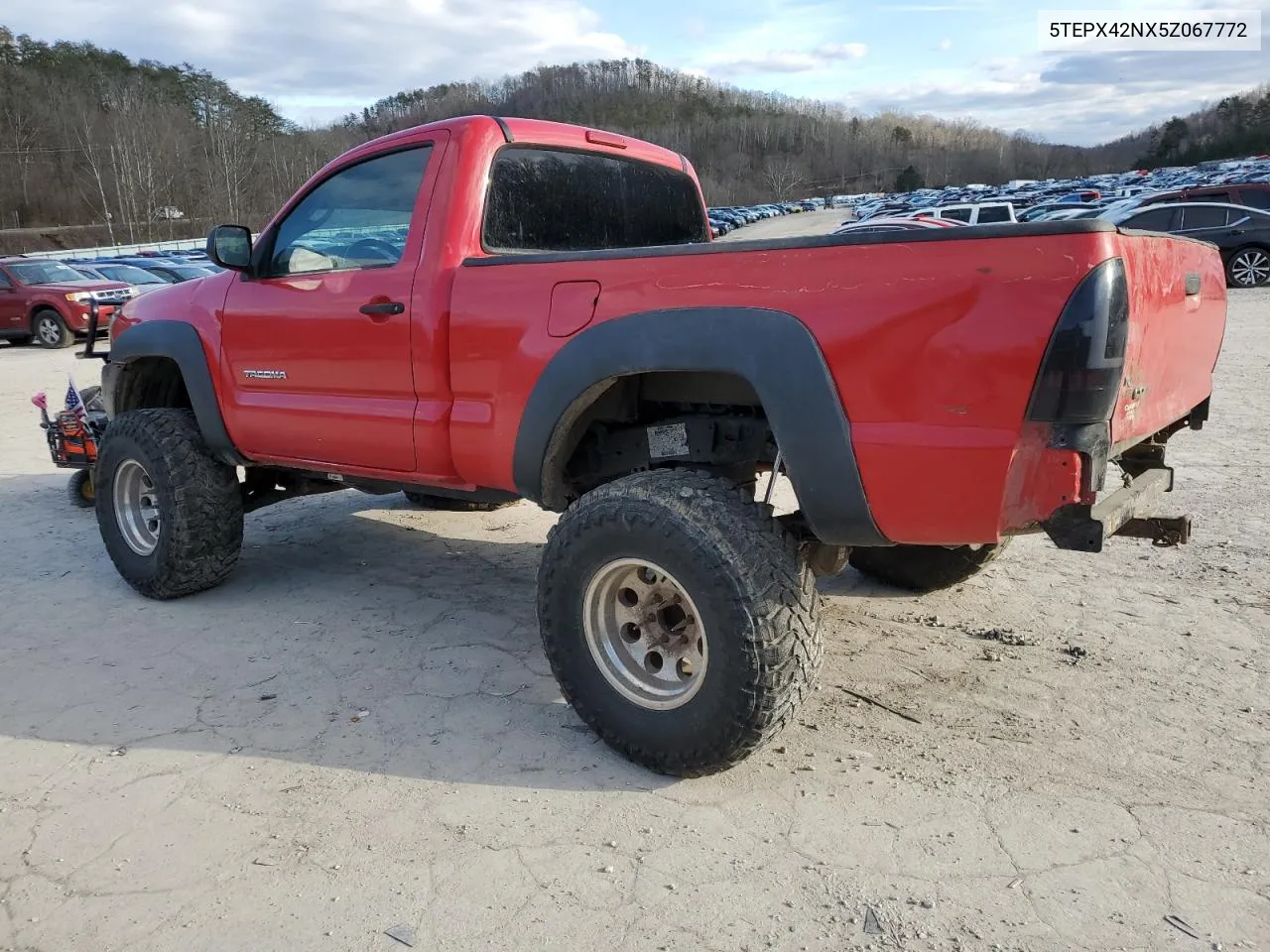 2005 Toyota Tacoma VIN: 5TEPX42NX5Z067772 Lot: 40906354