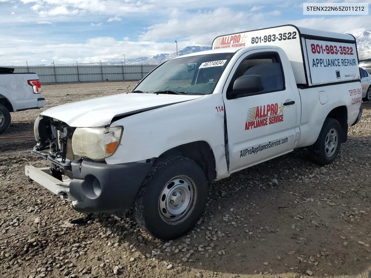 5TENX22N65Z011212 2005 Toyota Tacoma