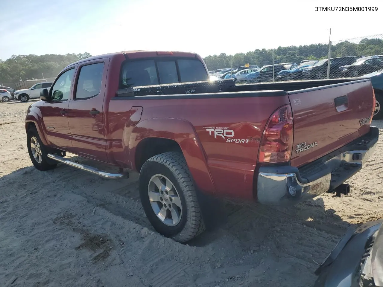 2005 Toyota Tacoma Double Cab Prerunner Long Bed VIN: 3TMKU72N35M001999 Lot: 60086974