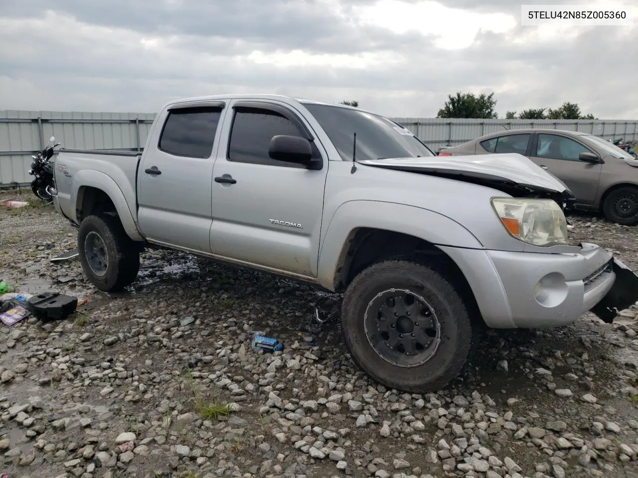 2005 Toyota Tacoma Double Cab VIN: 5TELU42N85Z005360 Lot: 62086654