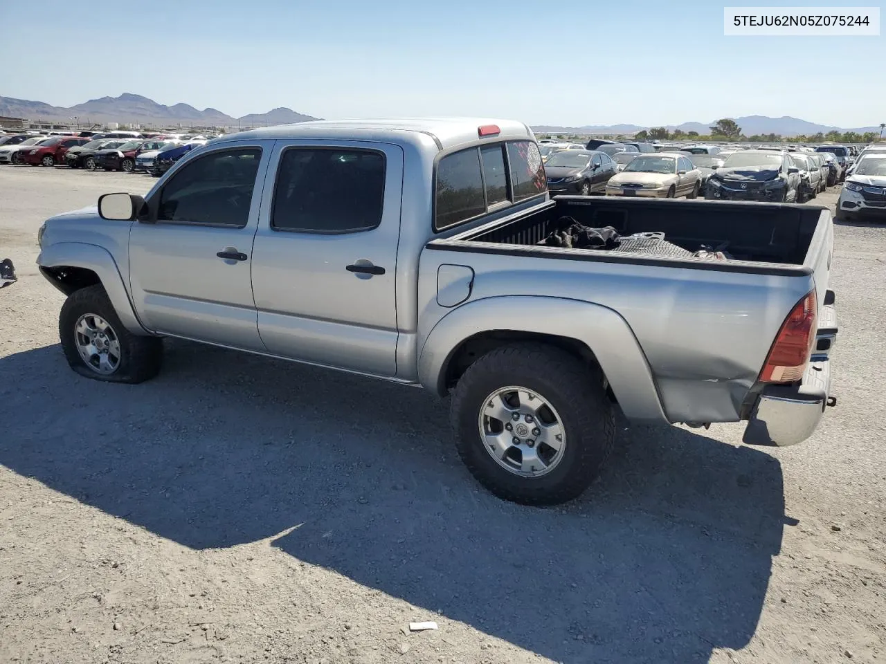 2005 Toyota Tacoma Double Cab Prerunner VIN: 5TEJU62N05Z075244 Lot: 62284824