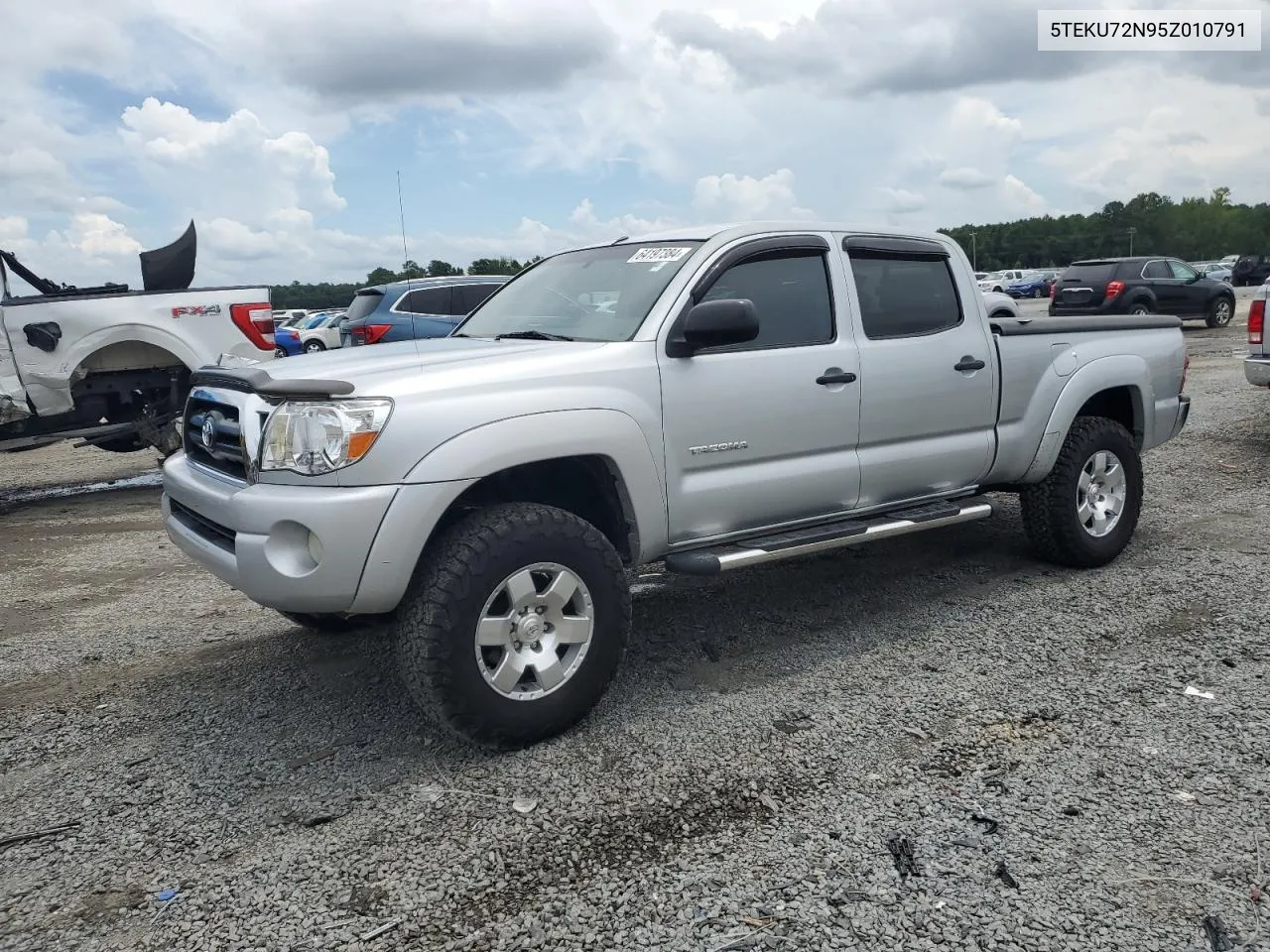 2005 Toyota Tacoma Double Cab Prerunner Long Bed VIN: 5TEKU72N95Z010791 Lot: 64197384