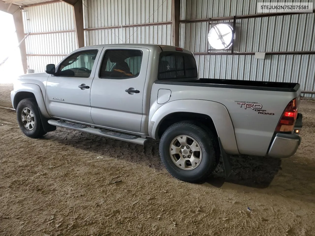 2005 Toyota Tacoma Double Cab Prerunner VIN: 5TEJU62N75Z075581 Lot: 64451154