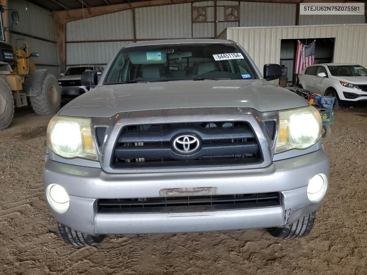 2005 Toyota Tacoma Double Cab Prerunner VIN: 5TEJU62N75Z075581 Lot: 64451154