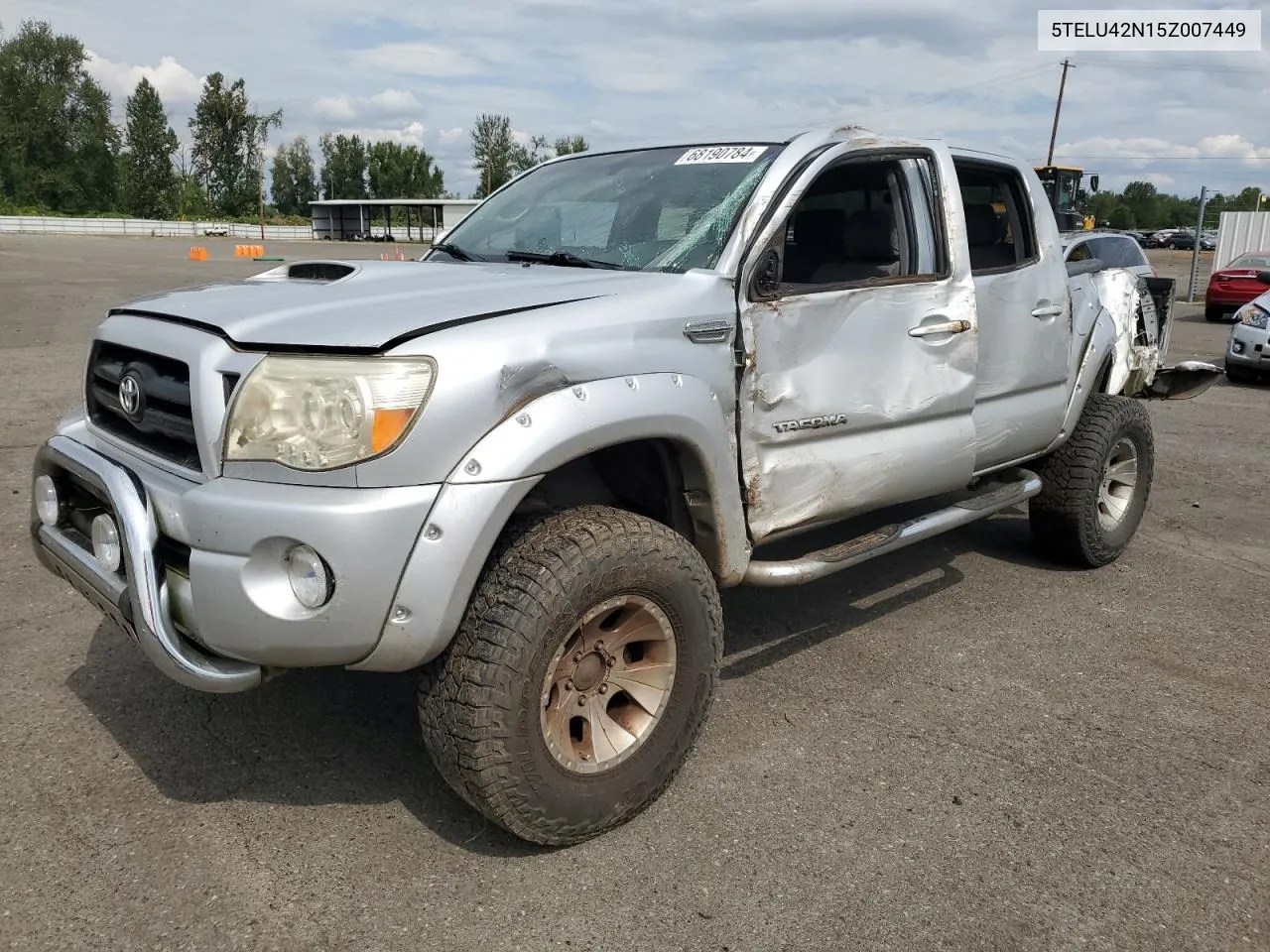 2005 Toyota Tacoma Double Cab VIN: 5TELU42N15Z007449 Lot: 68190784