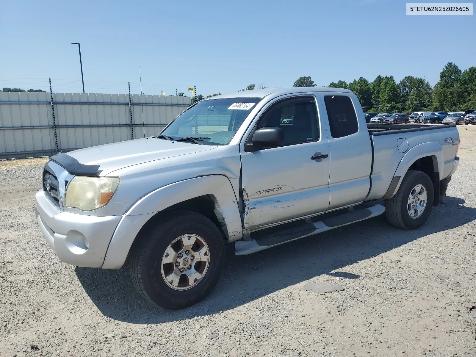 2005 Toyota Tacoma Prerunner Access Cab VIN: 5TETU62N25Z026605 Lot: 68482754