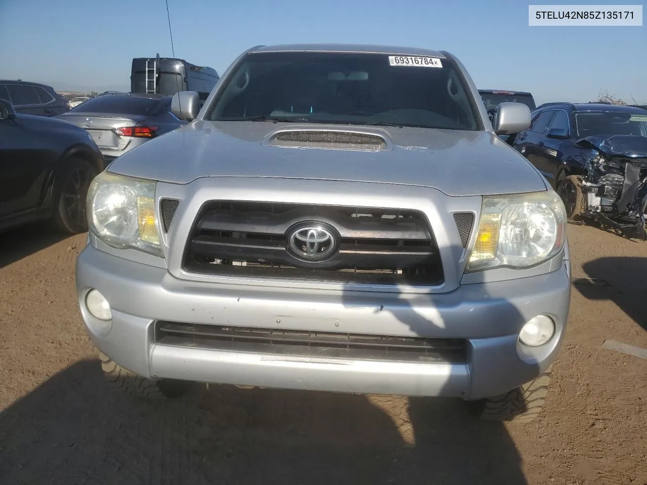 2005 Toyota Tacoma Double Cab VIN: 5TELU42N85Z135171 Lot: 69316784