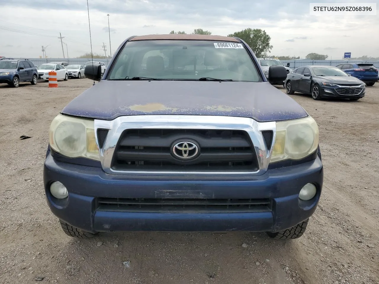 2005 Toyota Tacoma Prerunner Access Cab VIN: 5TETU62N95Z068396 Lot: 69661124