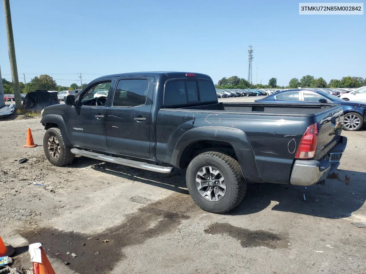 2005 Toyota Tacoma Double Cab Prerunner Long Bed VIN: 3TMKU72N85M002842 Lot: 70006934