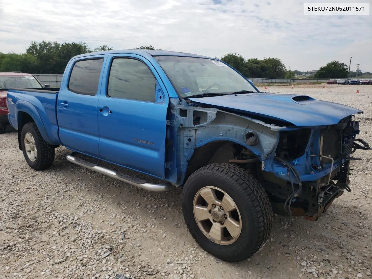 2005 Toyota Tacoma Double Cab Prerunner Long Bed VIN: 5TEKU72N05Z011571 Lot: 70283634