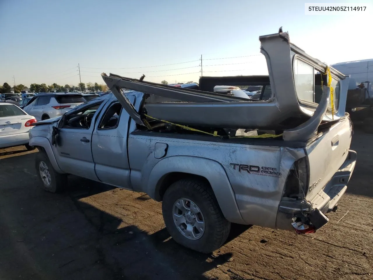 2005 Toyota Tacoma Access Cab VIN: 5TEUU42N05Z114917 Lot: 70286214