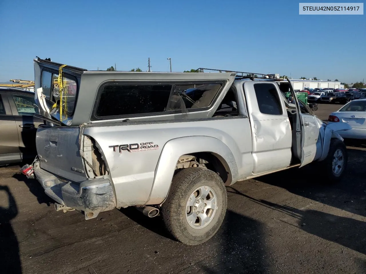 2005 Toyota Tacoma Access Cab VIN: 5TEUU42N05Z114917 Lot: 70286214