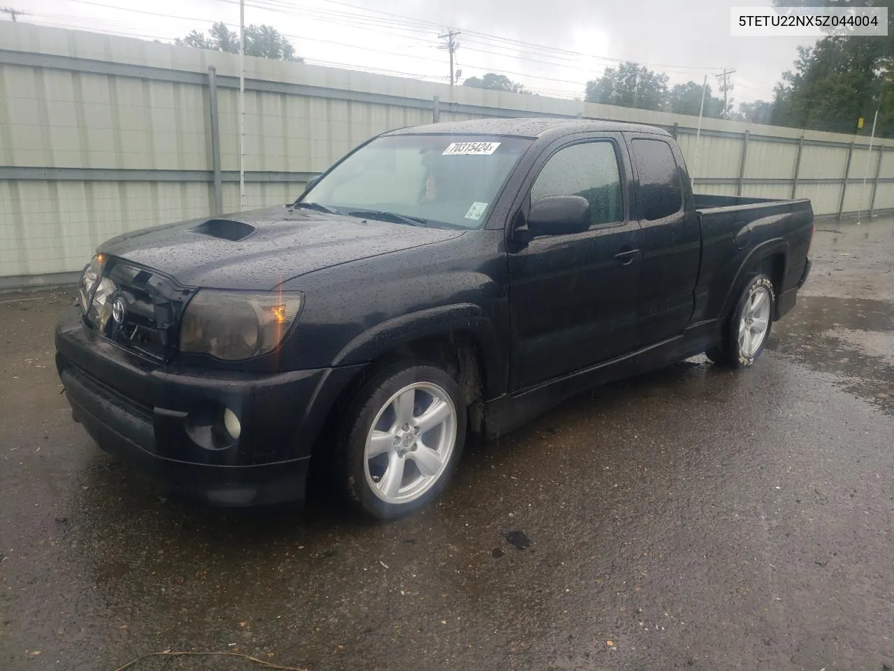 2005 Toyota Tacoma X-Runner Access Cab VIN: 5TETU22NX5Z044004 Lot: 70315424