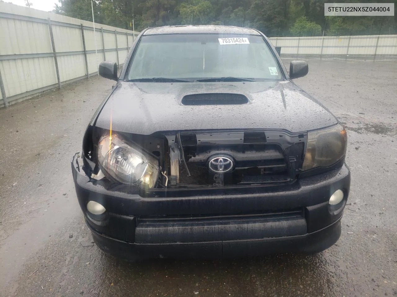 2005 Toyota Tacoma X-Runner Access Cab VIN: 5TETU22NX5Z044004 Lot: 70315424