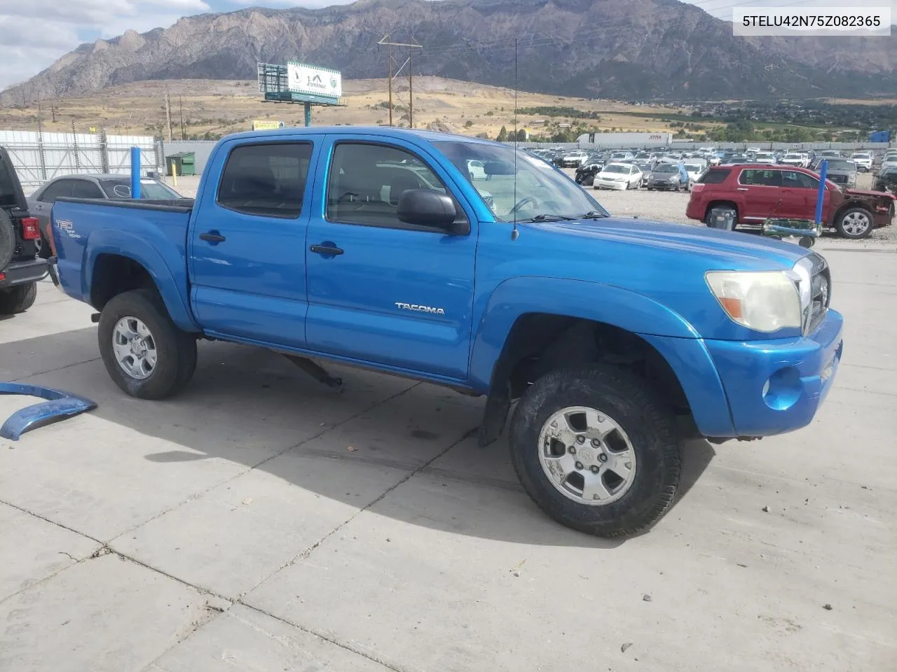 2005 Toyota Tacoma Double Cab VIN: 5TELU42N75Z082365 Lot: 70712834